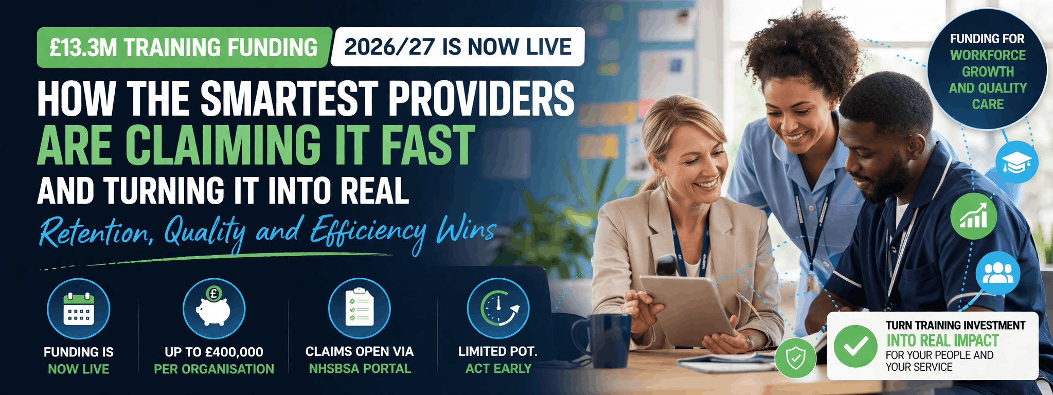 £13.3m Training Funding 2026/27 Is Now Live – Why the Real Opportunity Isn’t Access, But Turning It Into Workforce Capability, Retention and Measurable Impact